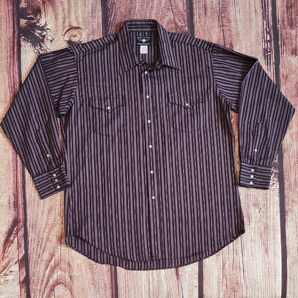 Flying "R" Ranchwear Mens Western Shirt Excellent Condition